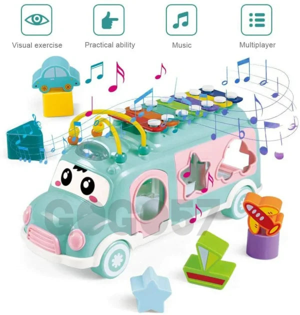 Baby Music Xylophone Bus Puzzle Set