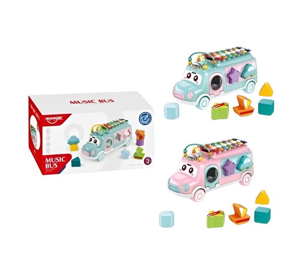 Baby Music Xylophone Bus Puzzle Set