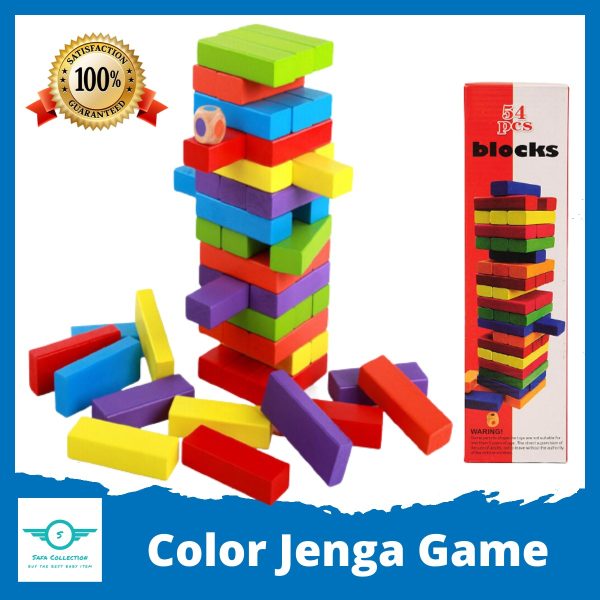 Jenga Wooden Blocks | Wood Tumbling Stacking Tower Game