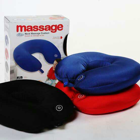 Neck Pillow Massager. Cotton Fabric (random Colors)