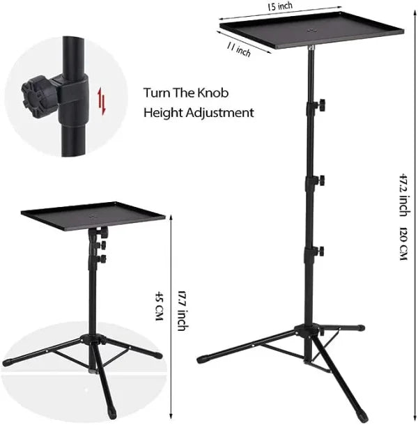 Portable Projector And Laptop Stand Table Tripod